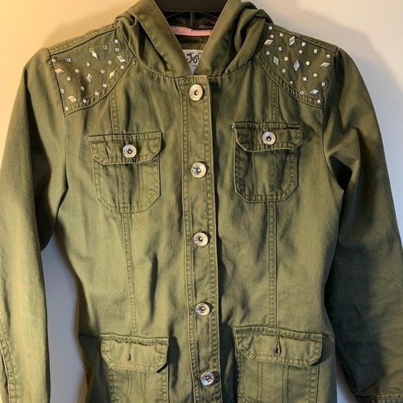 Girls Olive Green jacket - Picture 1 of 2